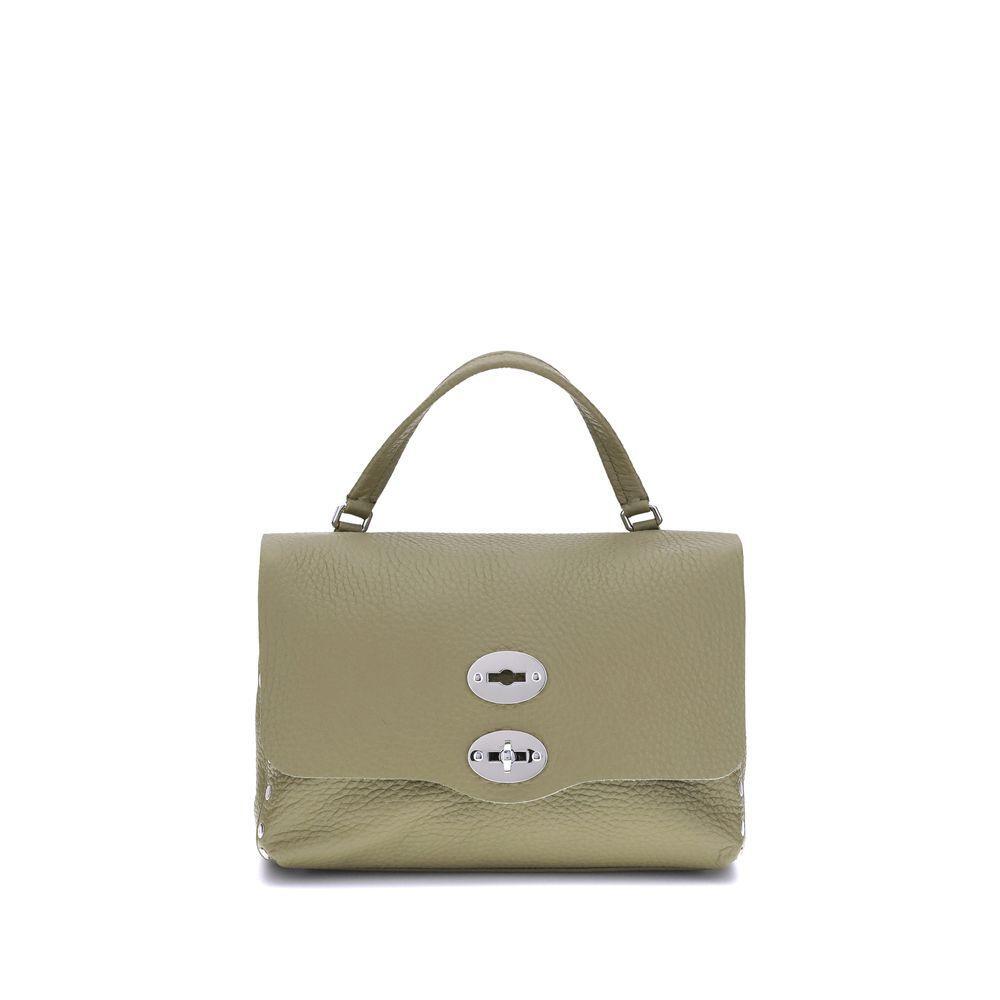 Front view with bag zipped and handles upright.