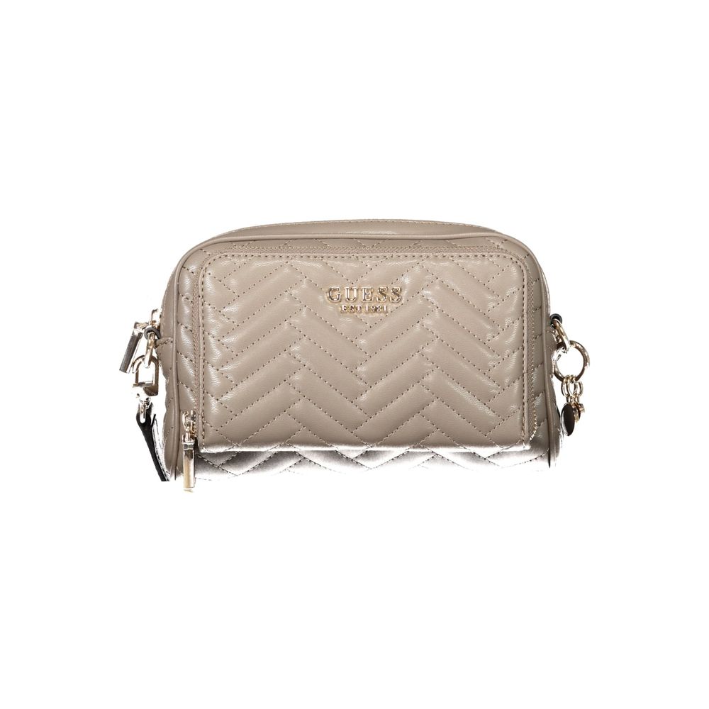 Front view with bag zipped and handles upright.
