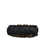 Dolce & Gabbana Black Tassel Gold Baroque Crystal Evening Clutch Bag