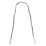 Dolce & Gabbana Black Leather DG Logo Chain Bag Shoulder Strap