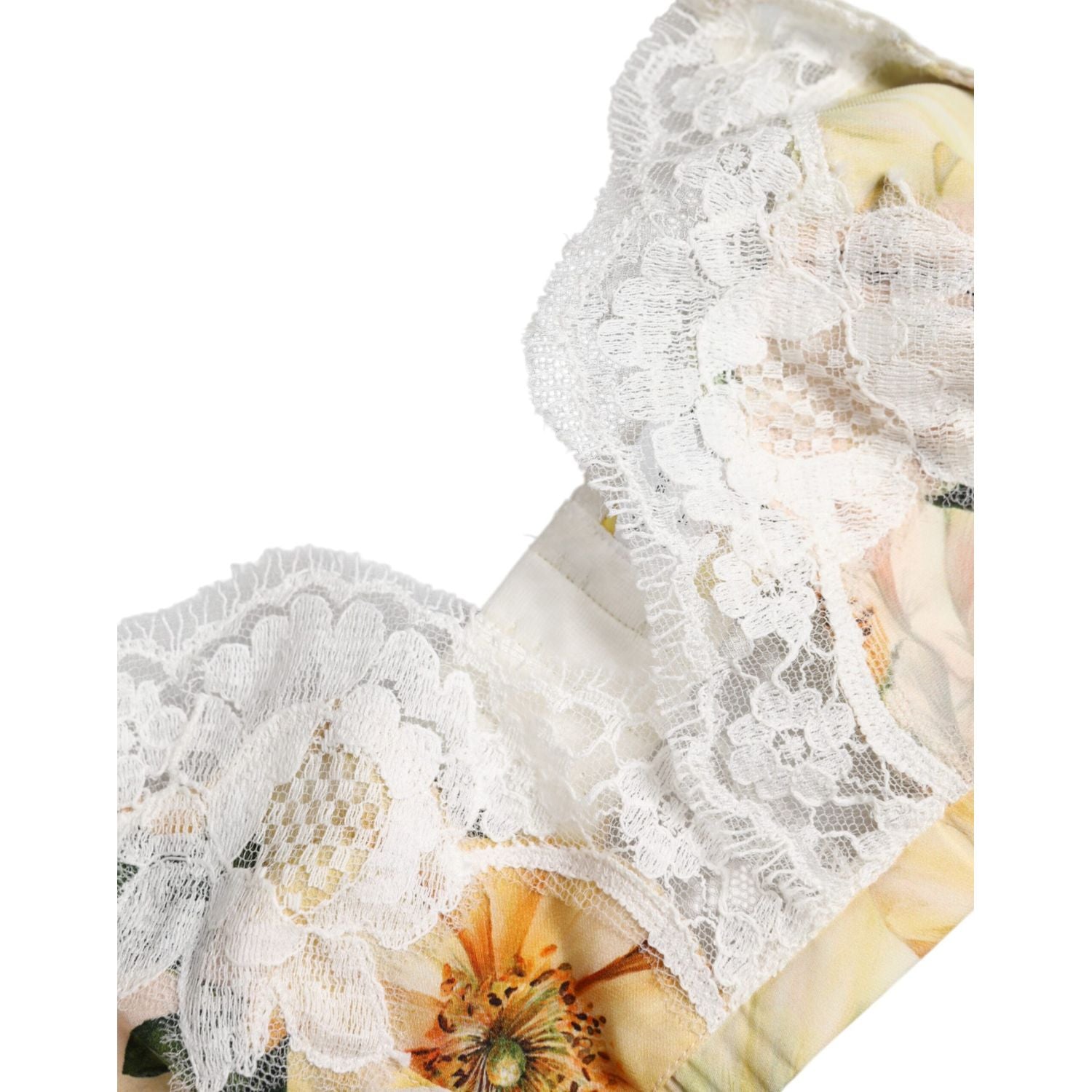 Dolce & Gabbana Multicolor Floral Print Non Wire Bra Underwear