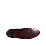 Dolce & Gabbana Black Velvet Embellished Loafer Slip On Shoes MV7566-43