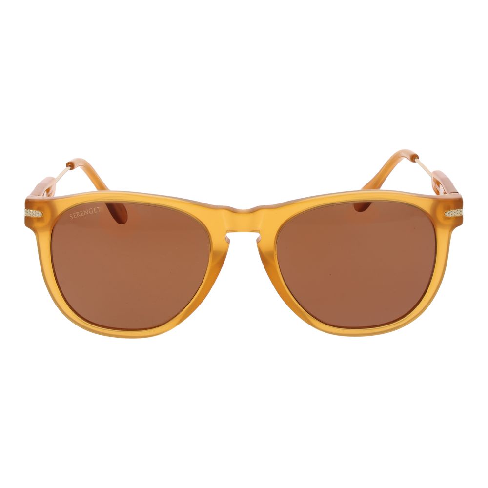 Serengeti Orange Men Sunglass