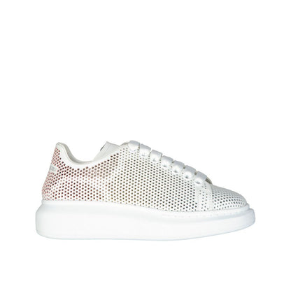 Alexander McQueen White Calfskin Chunky Sneakers