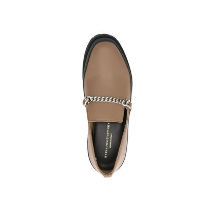 Stella McCartney Brown Vegan Leather Slip-On Loafers