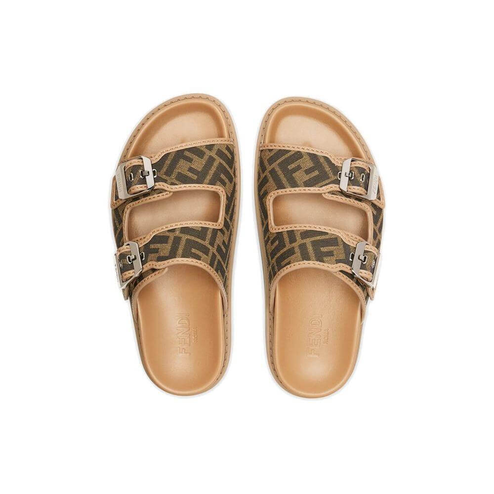 Fendi FF Flat Sandals FE-8735470977236-EU42/US9