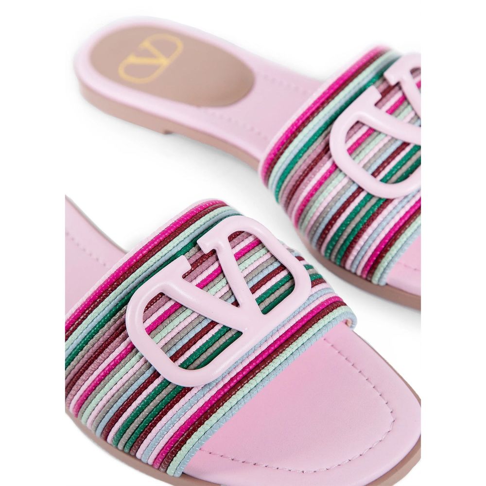 Valentino Garavani Multicolor Leather Slides