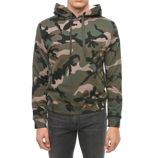 Valentino Camouflage Pattern Hoodie Sweatshirt VA-8736593477844-M