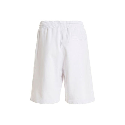 Marcelo Burlon White Cotton Shorts