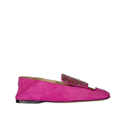 Sergio Rossi Multicolor Calfskin Slip-On Loafers
