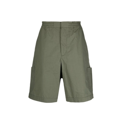Ambush Green Cotton Bermuda Shorts