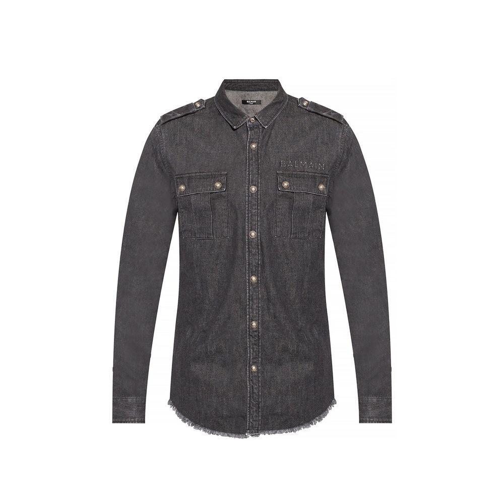 Balmain Cotton Denim Shirt BA-8736267272404-41