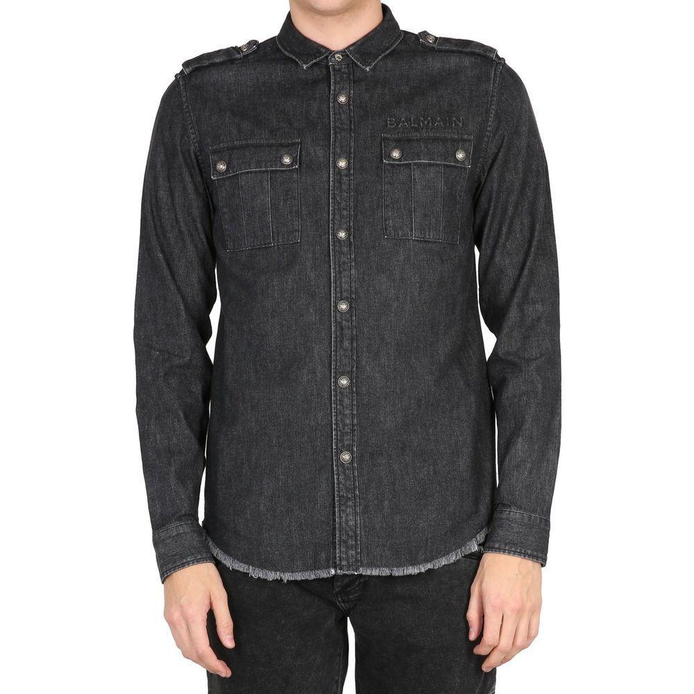 Balmain Cotton Denim Shirt BA-8736267272404-41