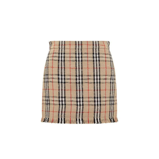 Burberry Vintage Pattern Mini Skirt