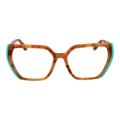 Marciano by Guess Brown Acetate Glasses (Frames) for women, full-rim trapezium style with brown acetate frame.