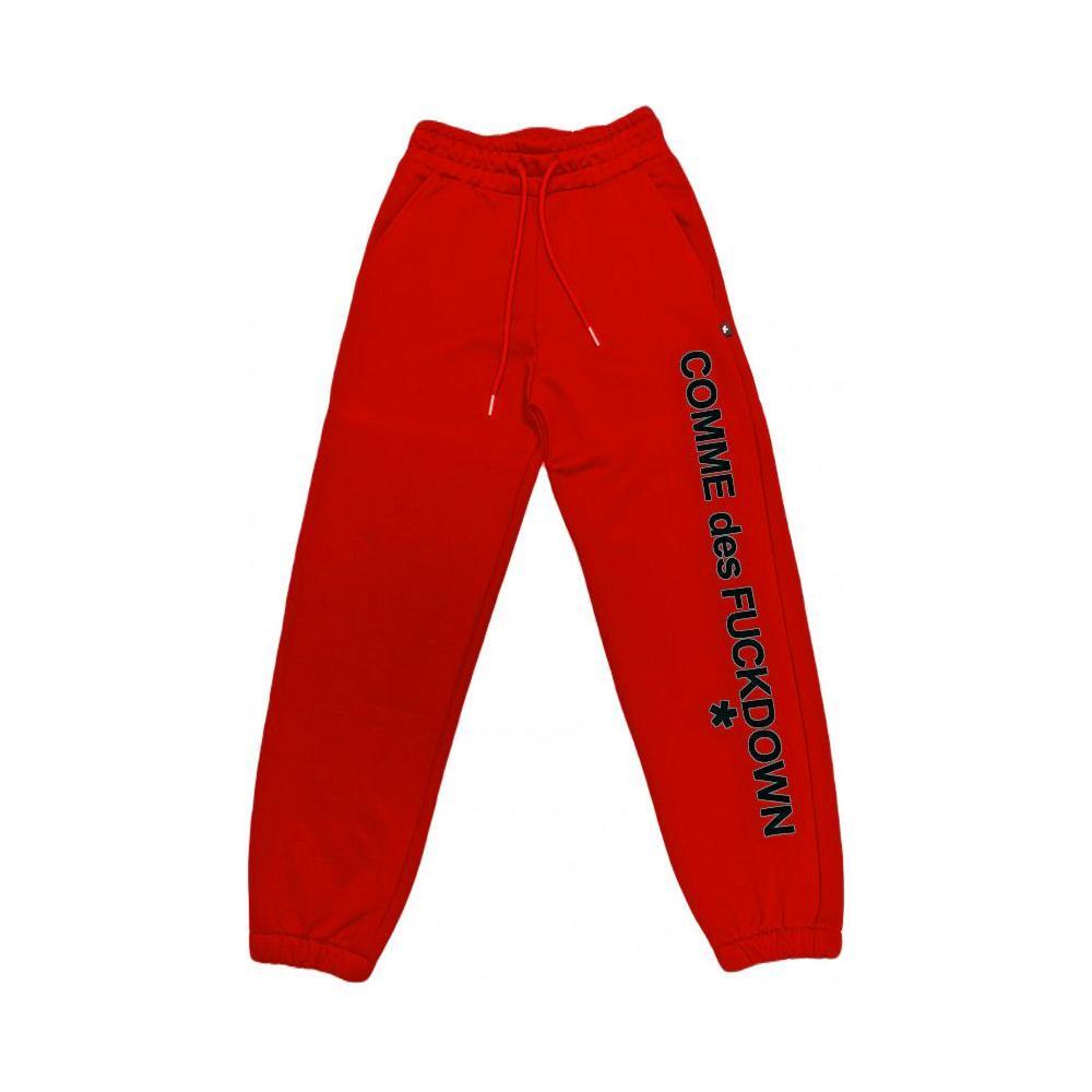Comme Des Fuckdown Red Cotton Jeans & Pant