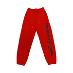 Comme Des Fuckdown Red Cotton Jeans & Pant