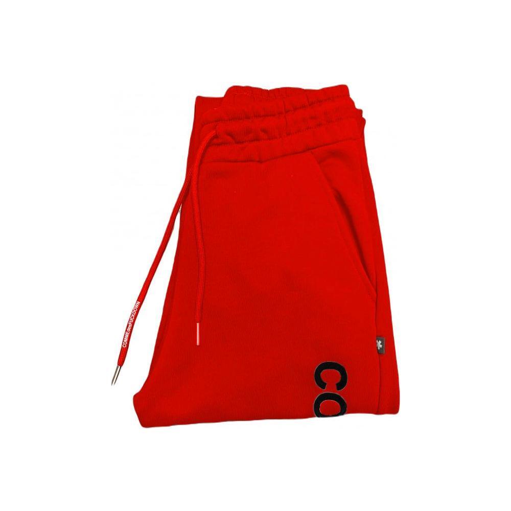 Comme Des Fuckdown Red Cotton Jeans & Pant