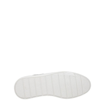 Sole view of Ami Paris Black Fabric Low Top Sneakers with white rubber finish and textured grip