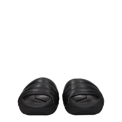 Balmain Black Leather Slippers with side logo and rubber sole, open toe design, mid heels, MPN VL299LPQP0PA, casual style footwear.