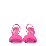 The Attico Pink Fabric Stiletto Heels Sandals