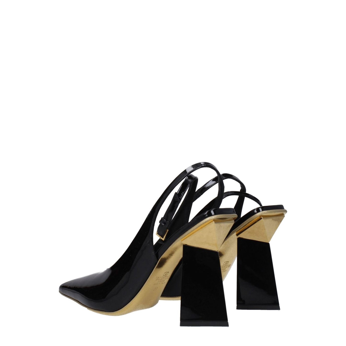 Valentino Garavani Black Leather Sandals