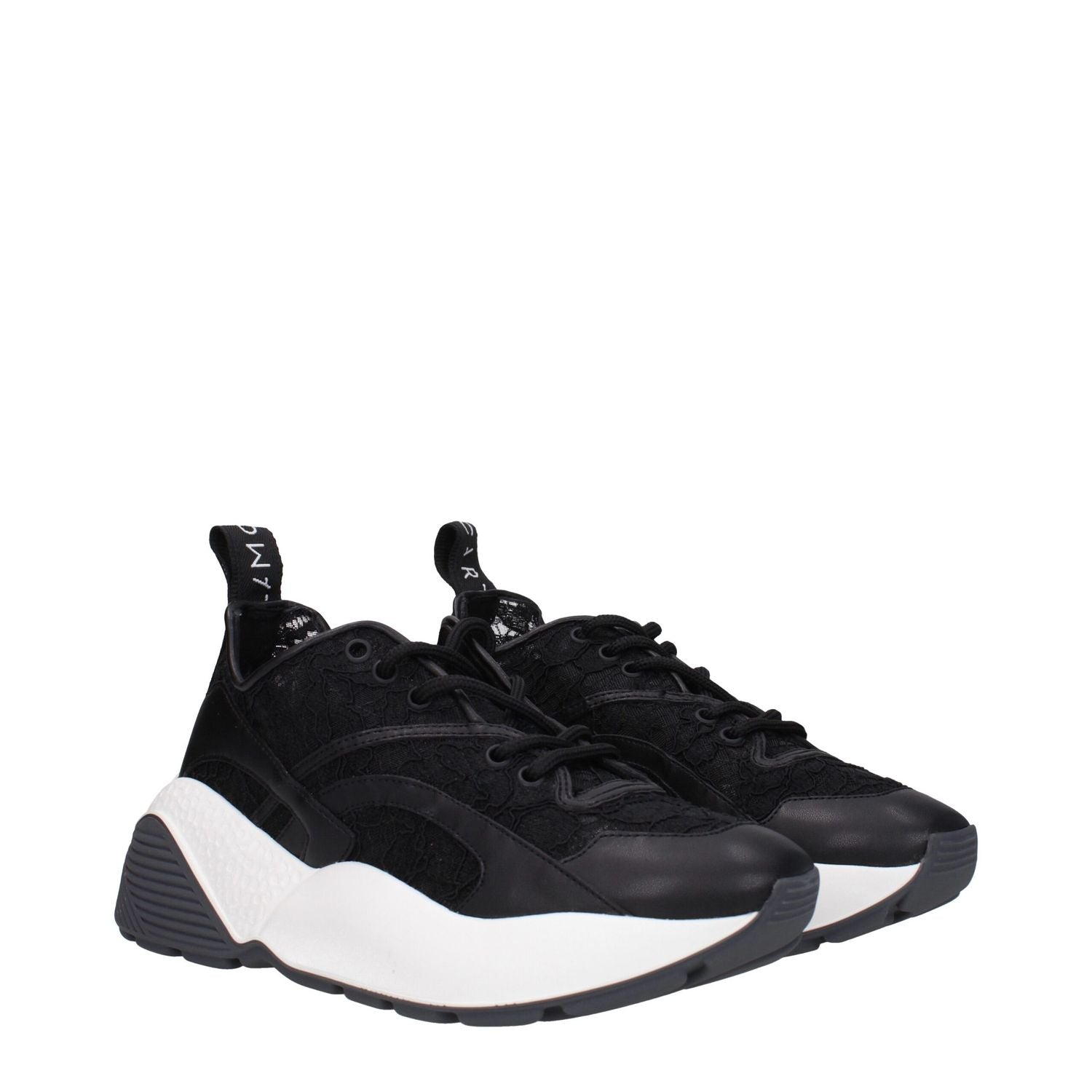 Stella McCartney Black Fabric Chunky Sneakers