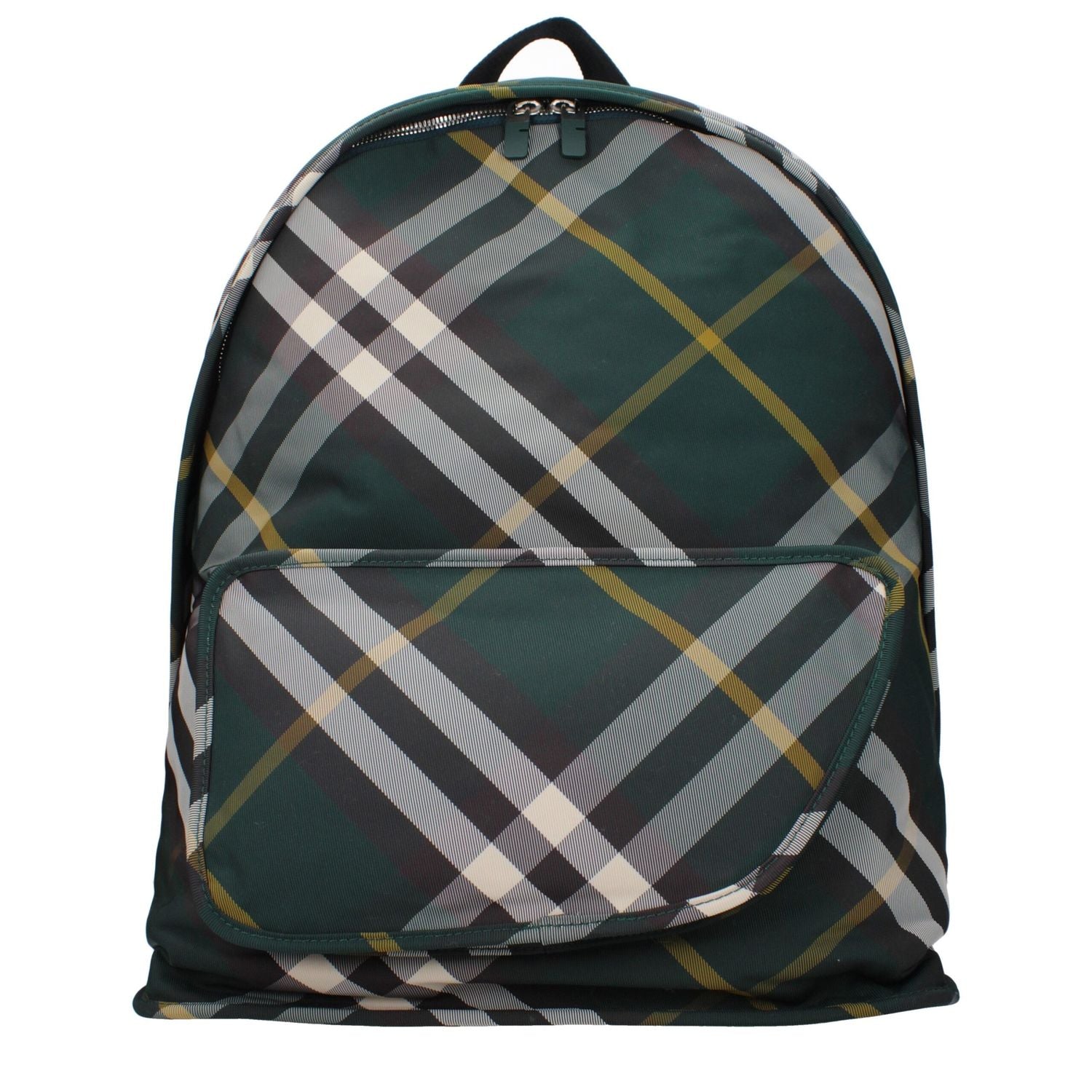 Burberry Green Fabric Large Backpack