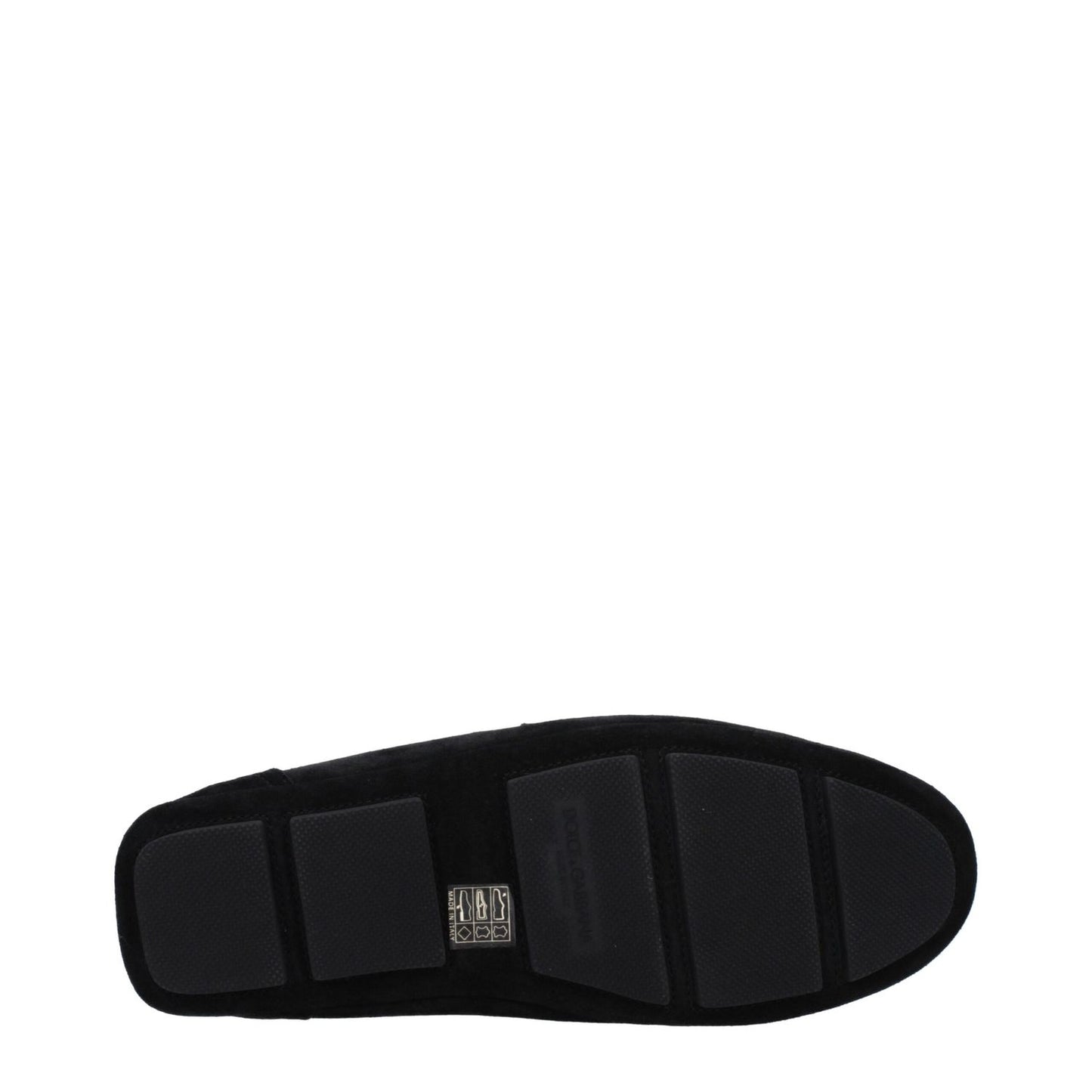 Dolce & Gabbana Black Leather Slip-On Loafers