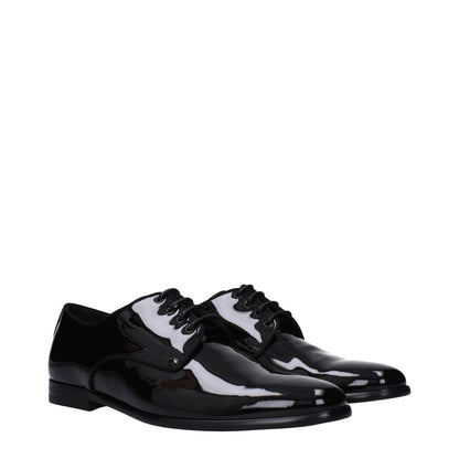 Dolce & Gabbana Black Leather Oxfords And Derbies