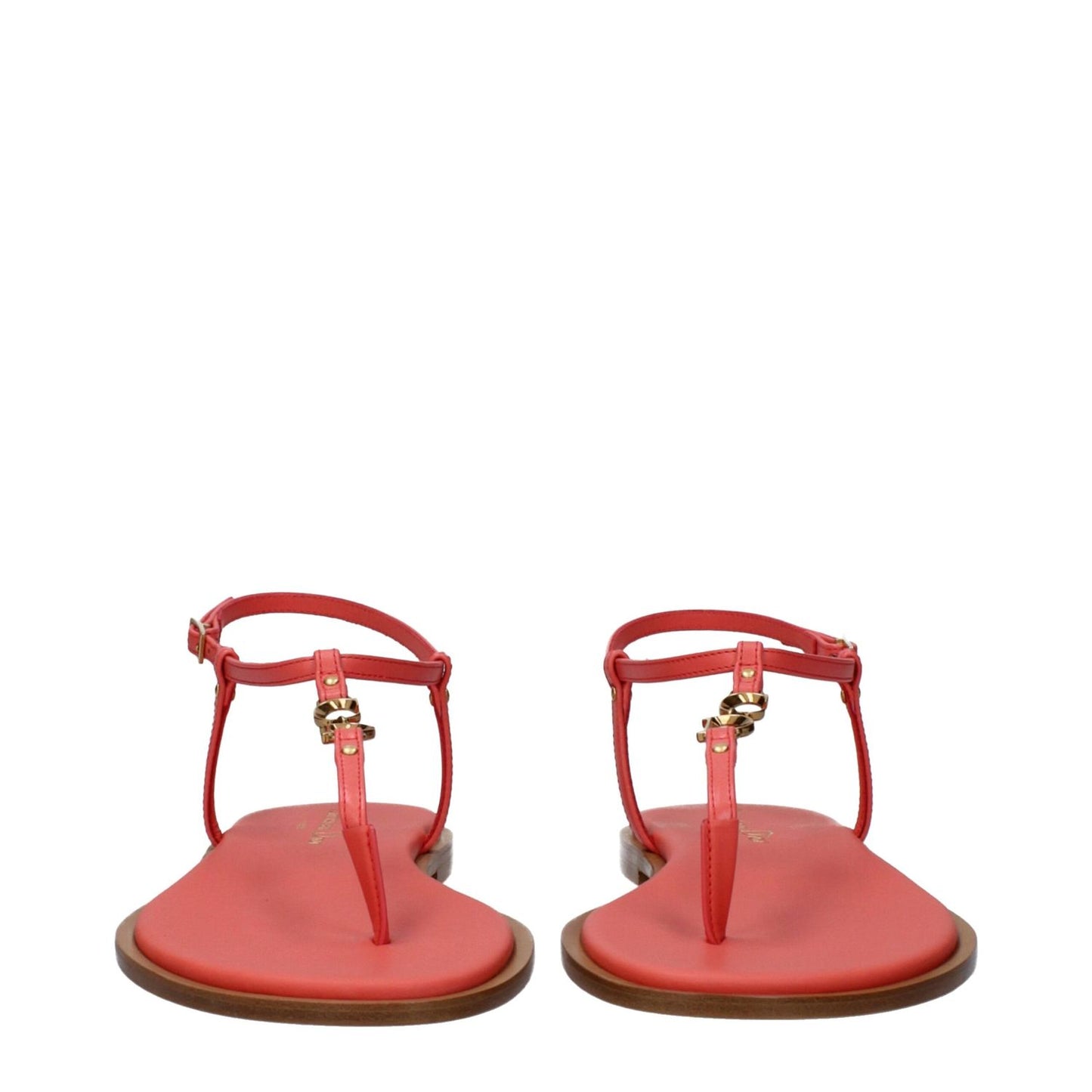 Christian Dior Pink Leather Flip-Flop Sandals
