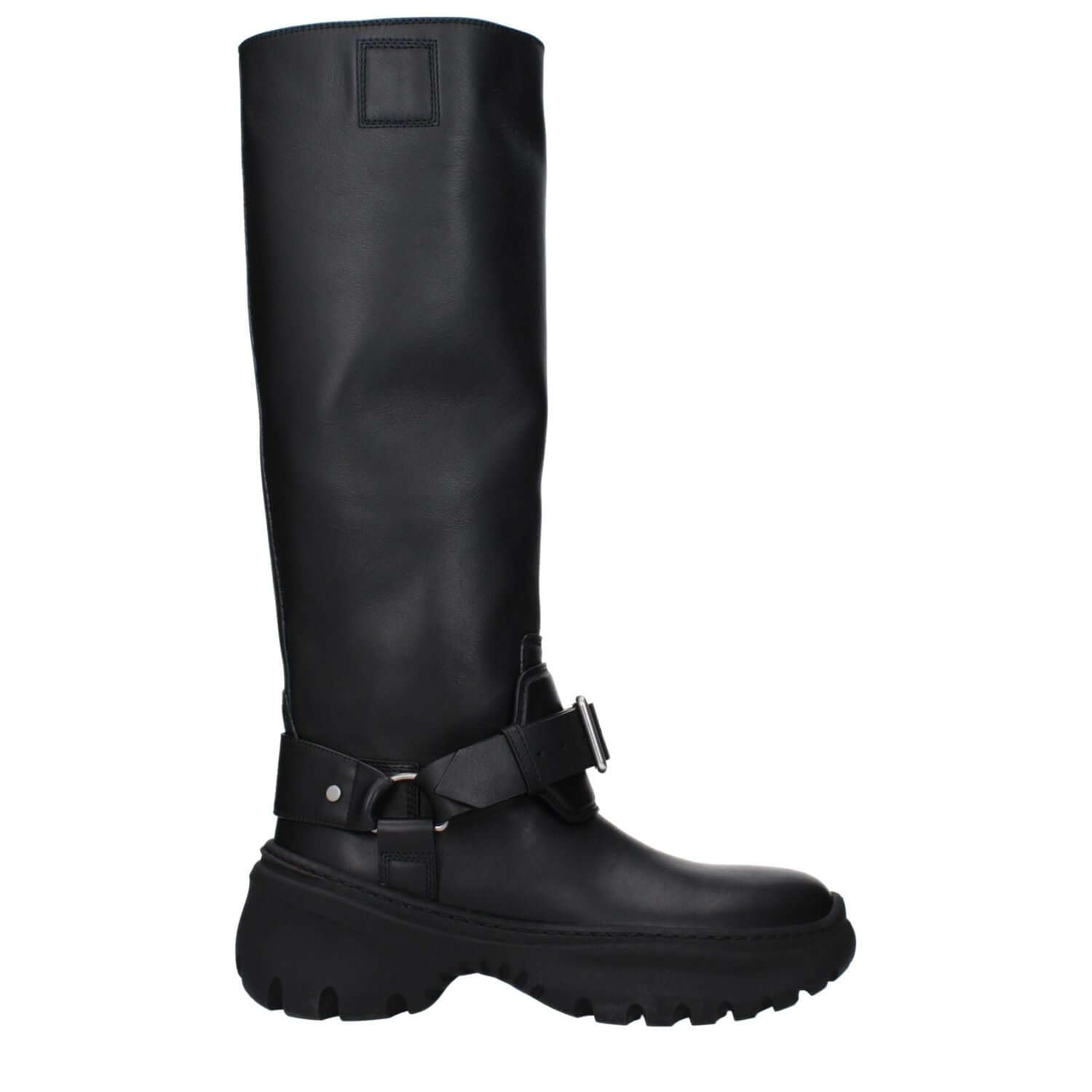 Burberry Black Leather Boots