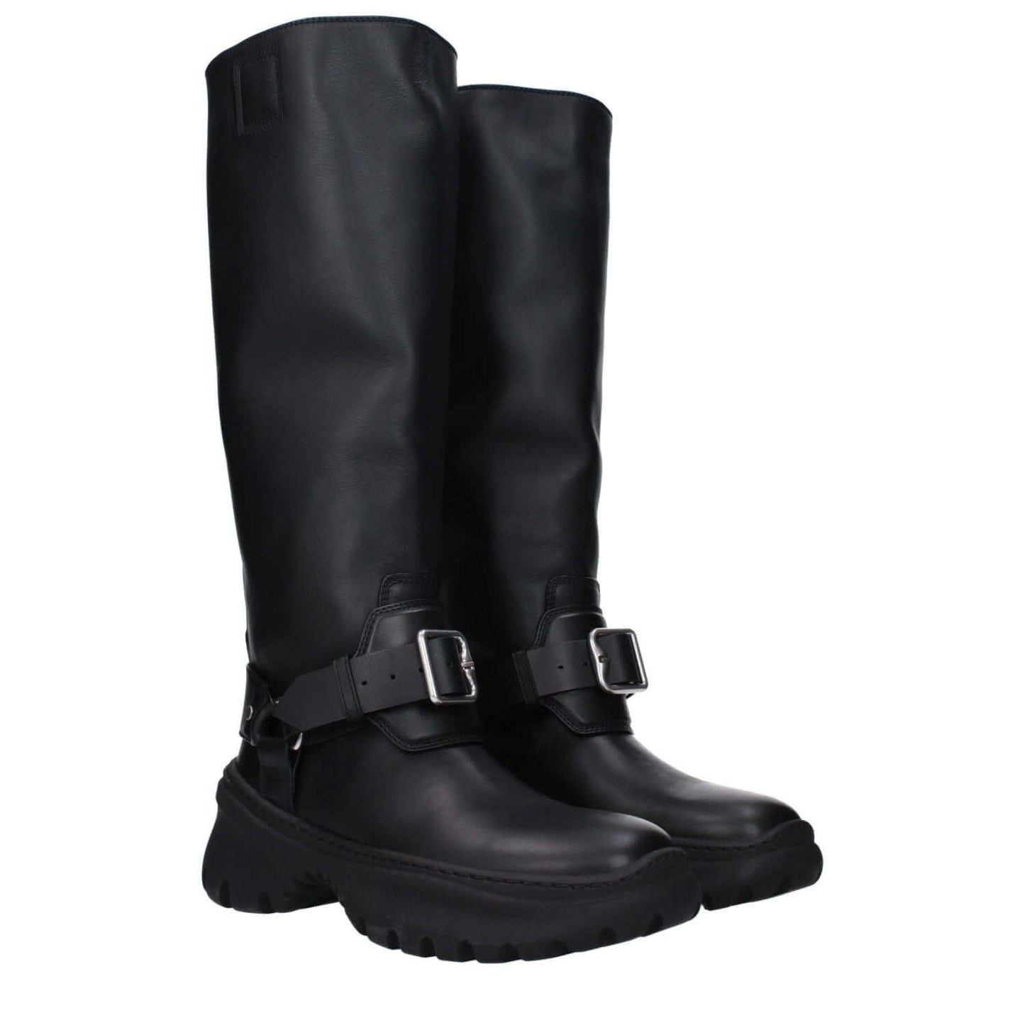 Burberry Black Leather Boots