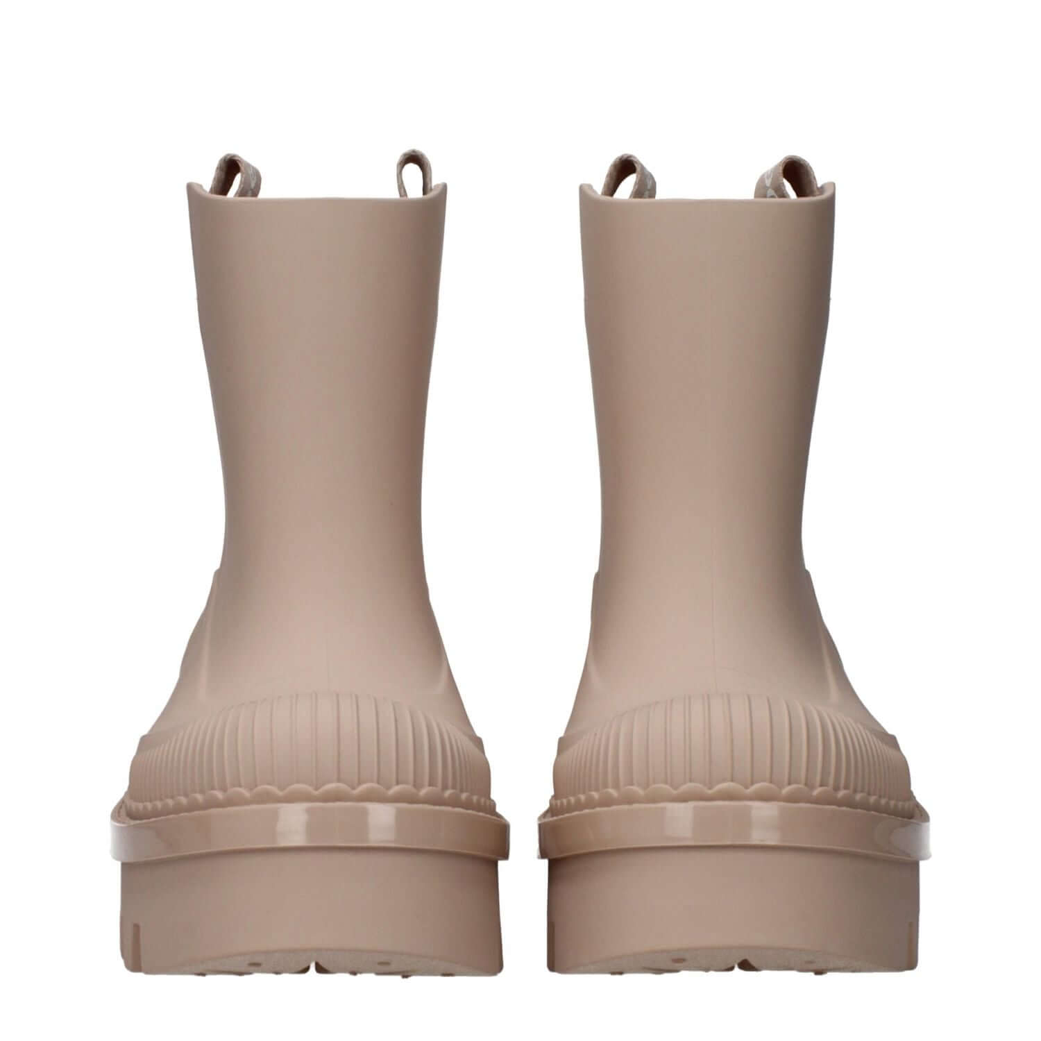 Chloé Pink Cotton Ankle Boots