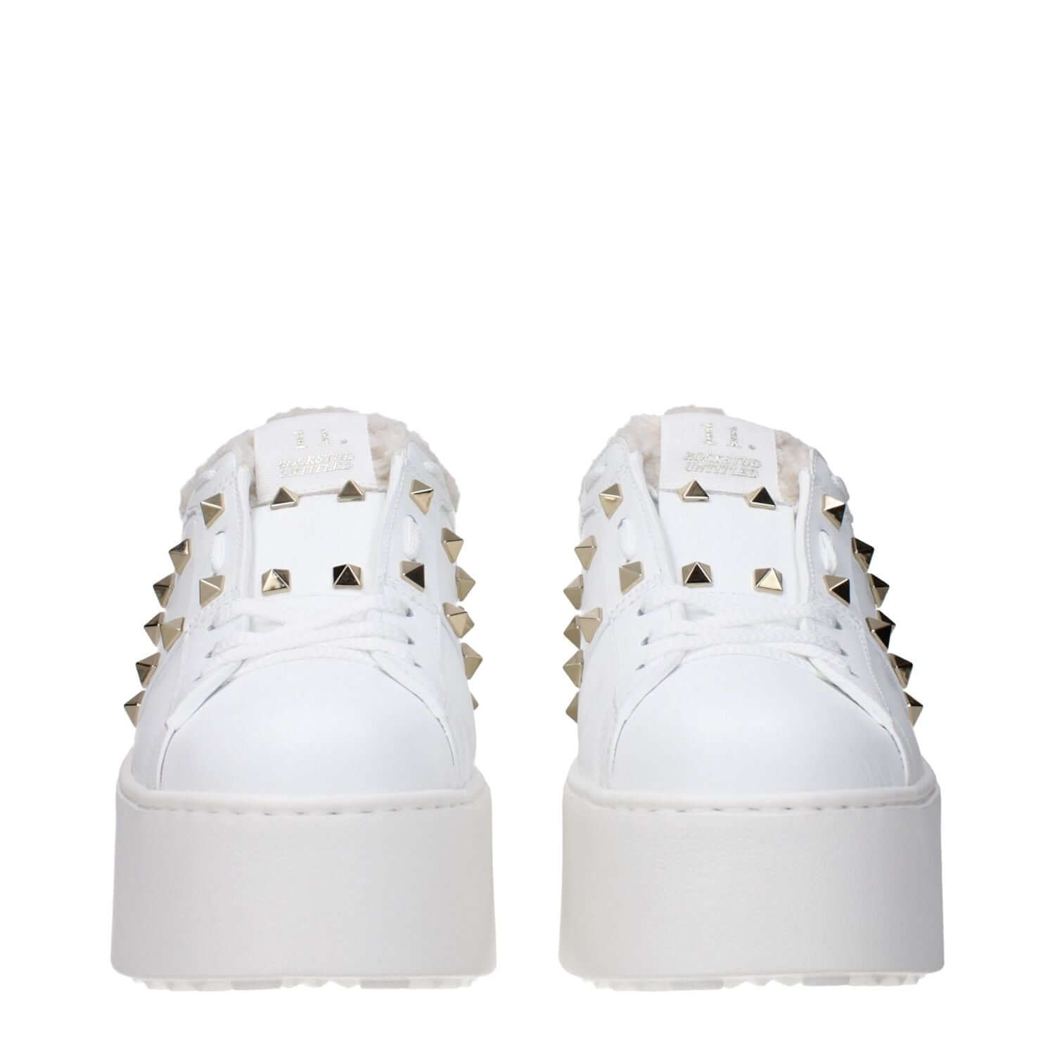 Valentino Garavani White Leather Platform Sneakers