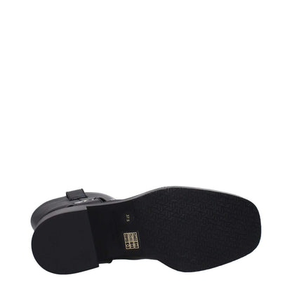 Stuart Weitzman Black Leather Ankle Boots