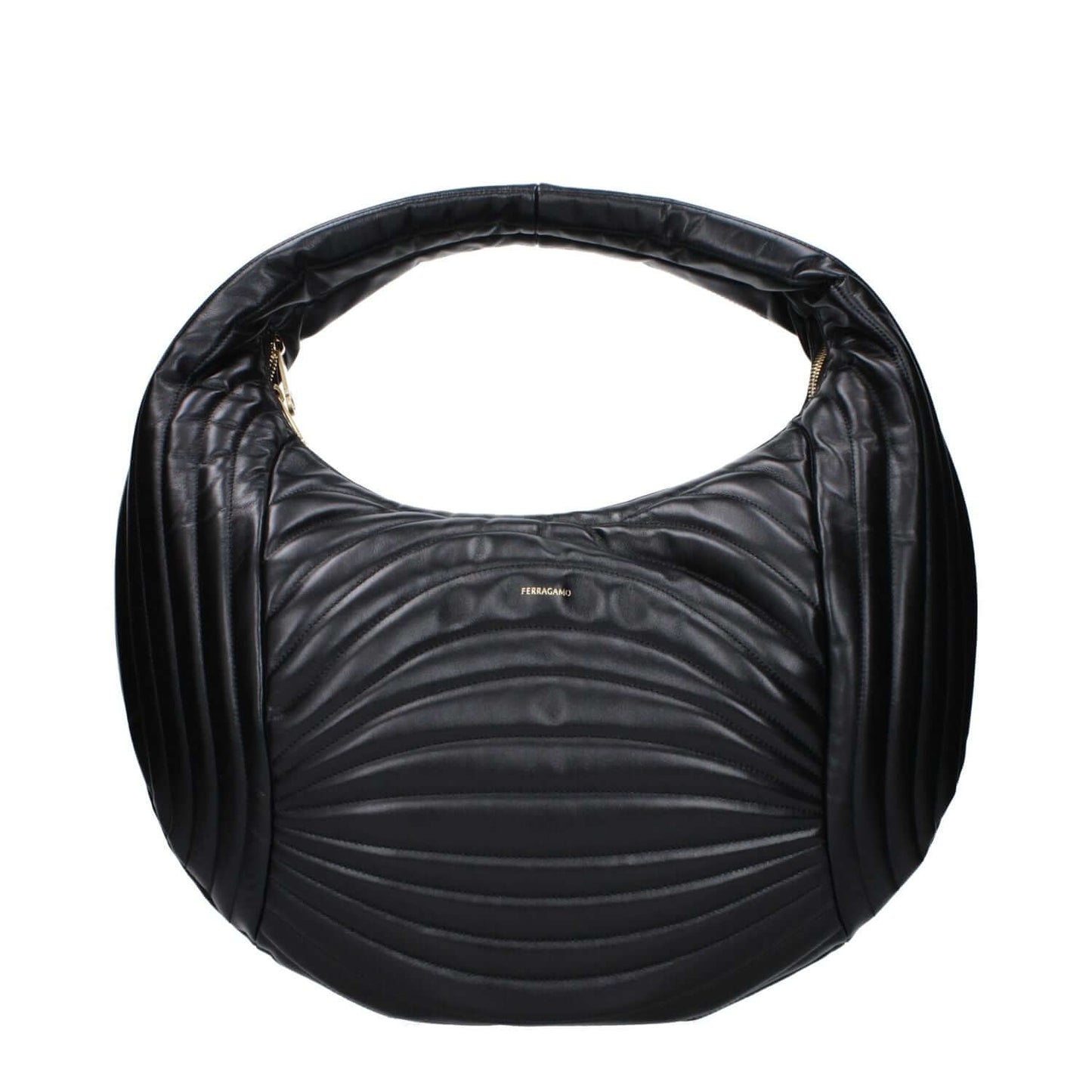 Salvatore Ferragamo Black Leather Handbag