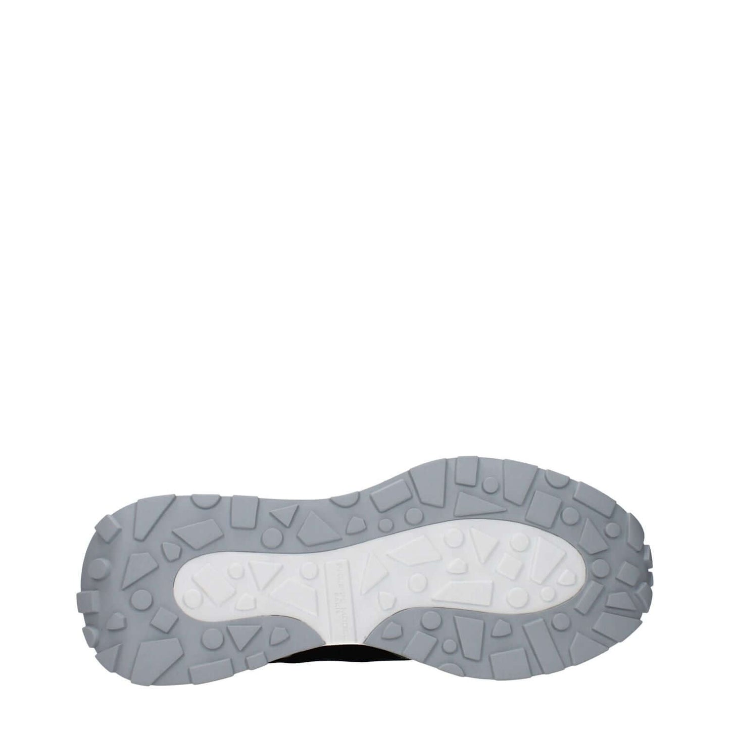 Philippe Model Black Fabric Athletic Sneakers sole with textured grip design, showcasing durable material and craftsmanship.