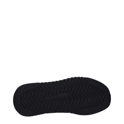 Sole view of Philippe Model Blue Leather Athletic Sneakers with tread pattern shown.