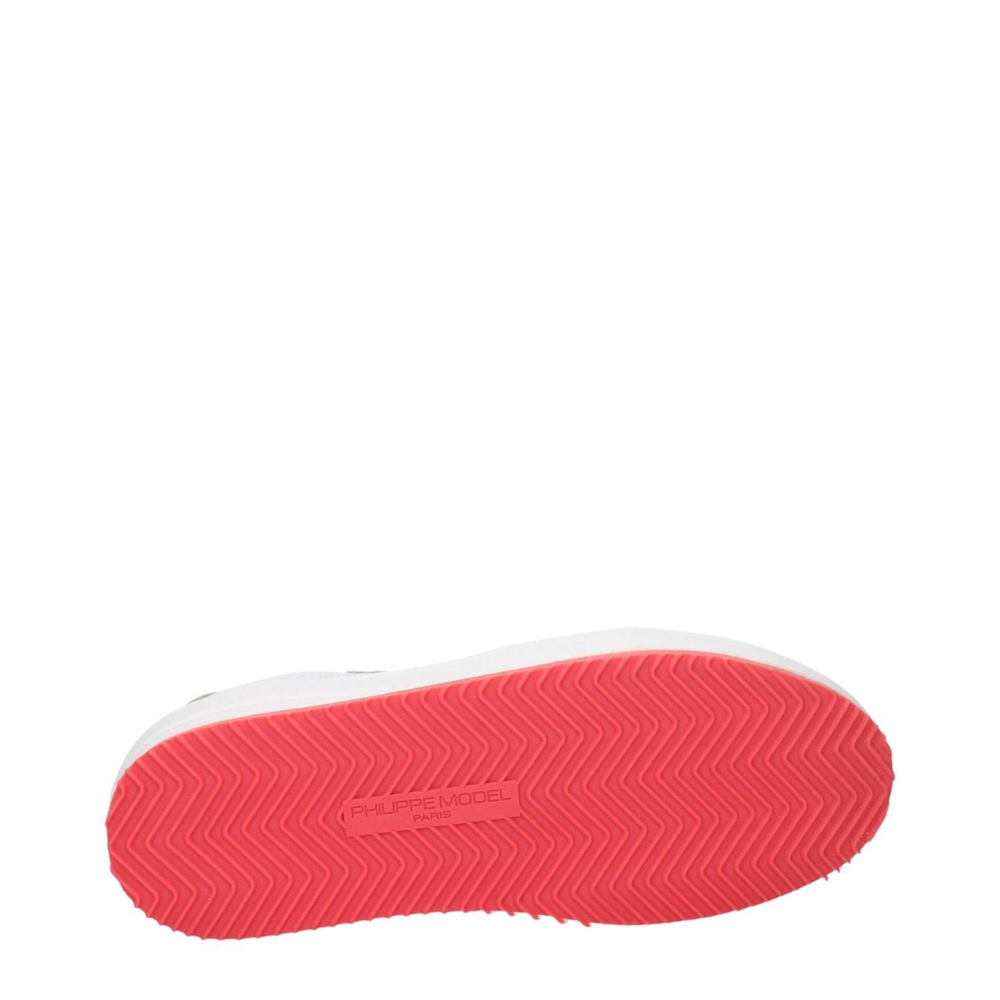 Philippe Model White Leather Sneakers