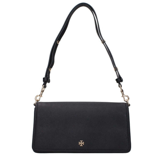 Tory Burch Black Leather Shoulder Bag