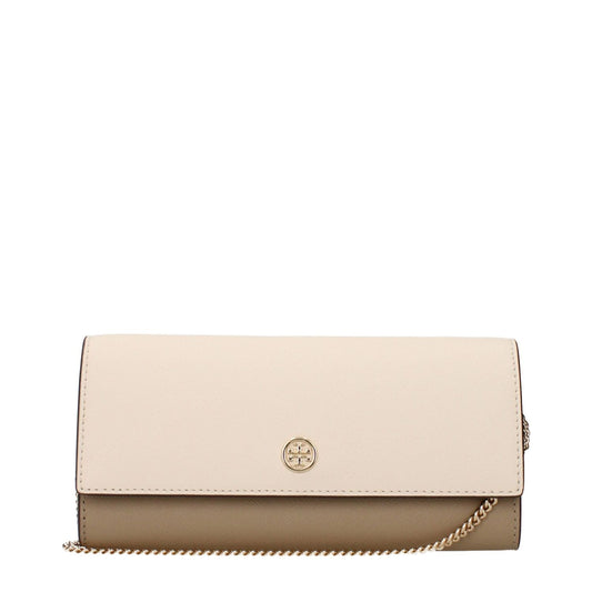 Tory Burch Beige Leather Clutch Bags TO15109897257225BT