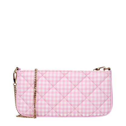 Versace Pink Fabric Shoulder Bag
