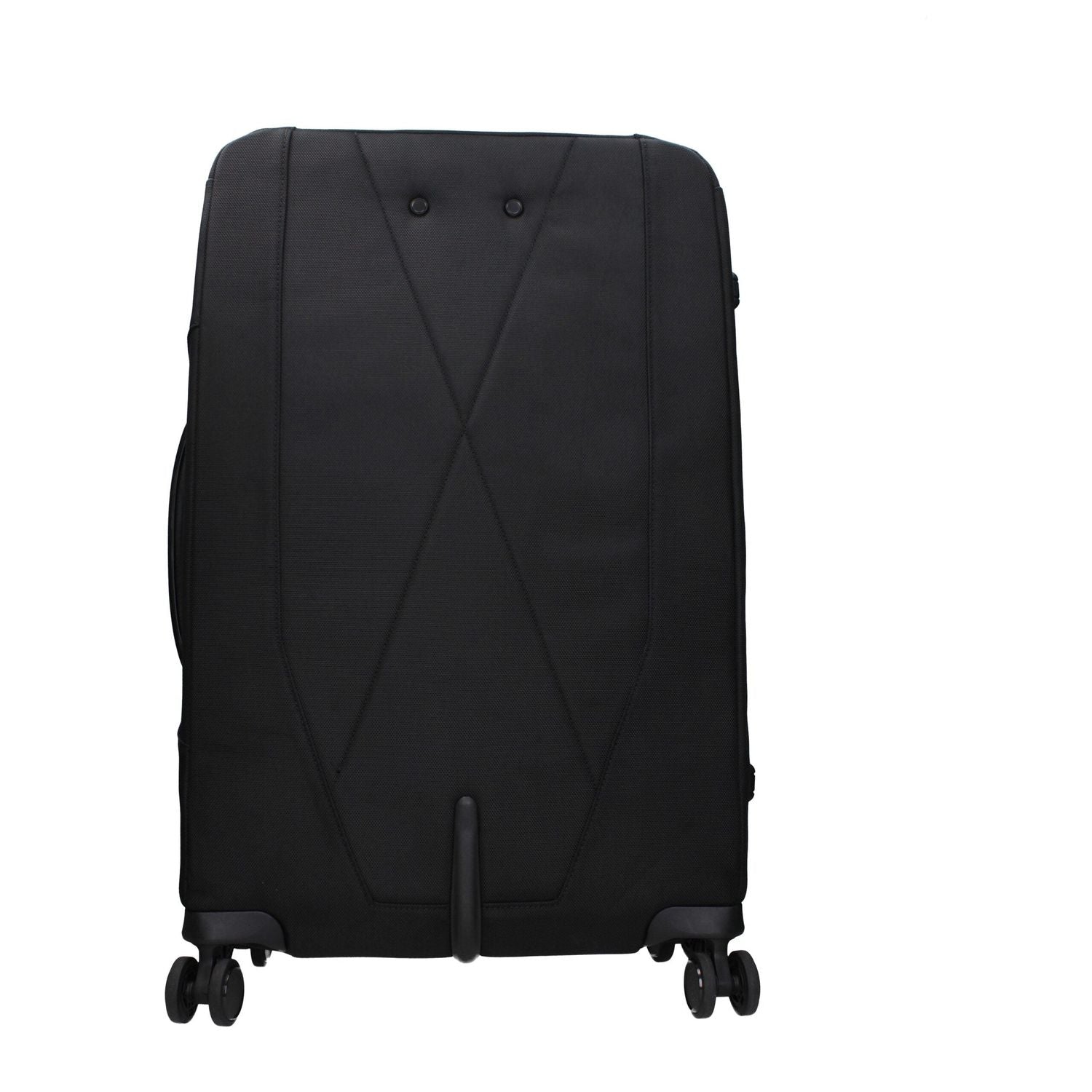 Front view with bag zipped and handles upright.