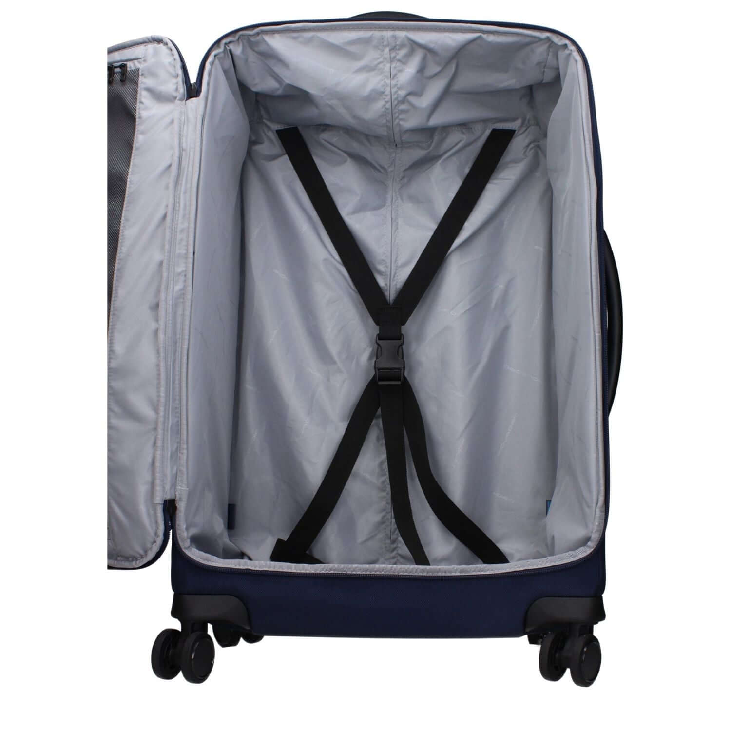 Piquadro Blue Fabric Luggage And Travel