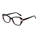 Marciano by Guess Brown Women Glasses Frame with acetate full-rim cat eye design, featuring a 49-16-145 size, includes branded case.