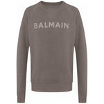 Balmain Gray Cotton Sweater BA-15806-M