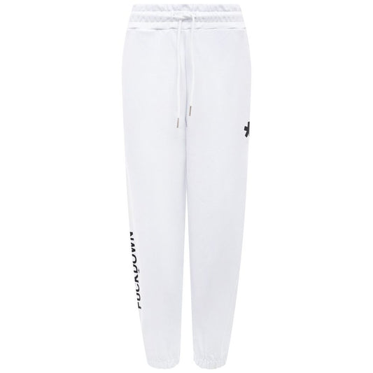 Comme Des Fuckdown White Cotton Women Pants