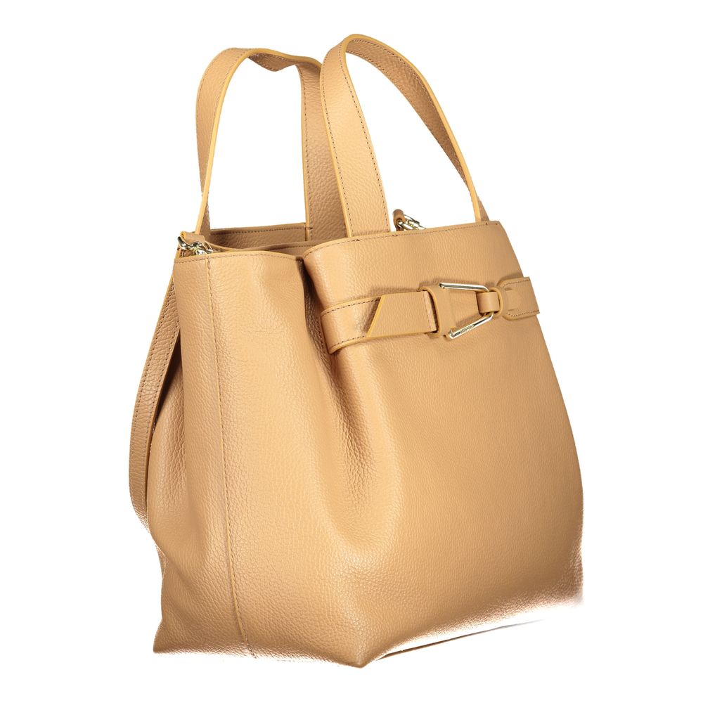 Front view with bag zipped and handles upright.