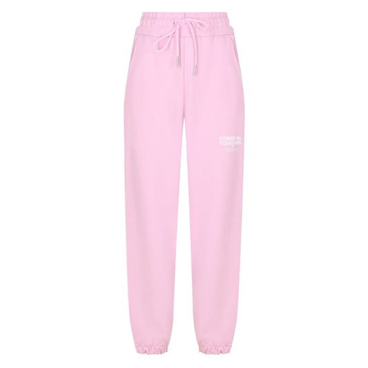 Comme Des Fuckdown Pink Cotton Women Sweatpant